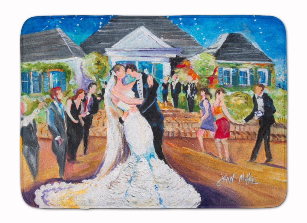 JMK1127RUG Our Wedding Day Machine Washable Memory Foam Mat