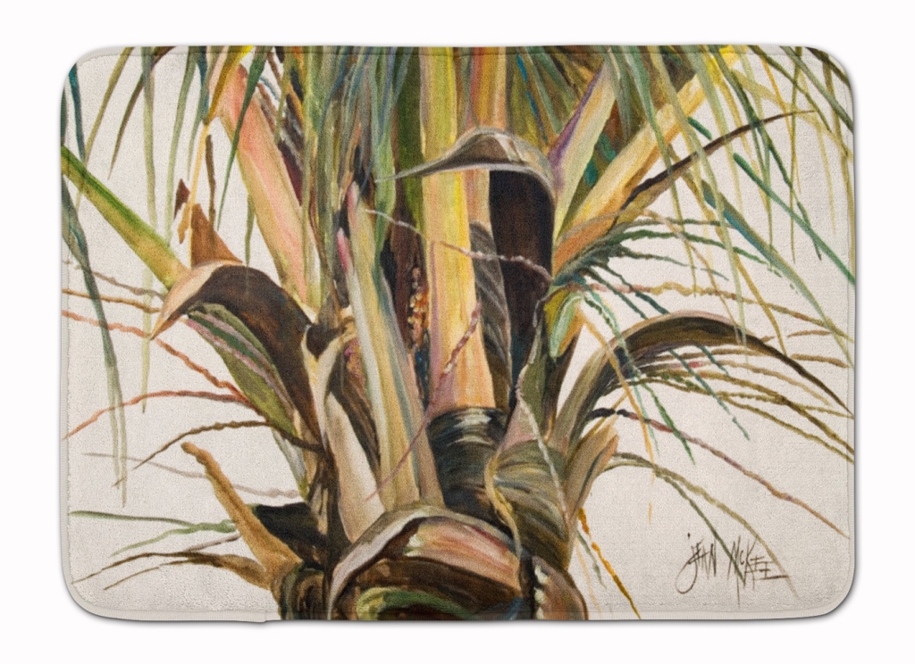 JMK1131RUG Top Coconut Tree Machine Washable Memory Foam Mat