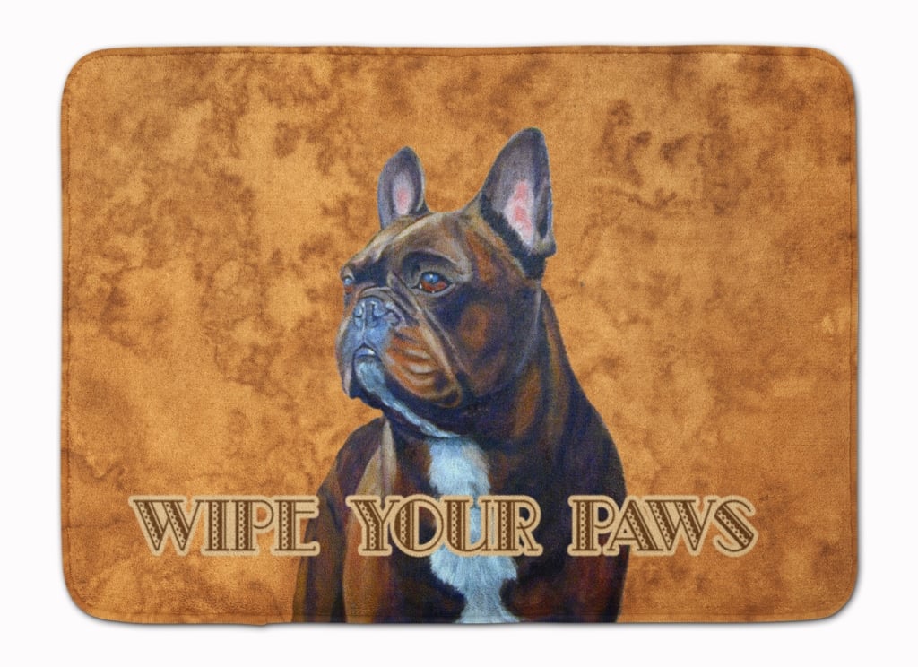 French Bulldog Wipe your Paws Machine Washable Memory Foam Mat