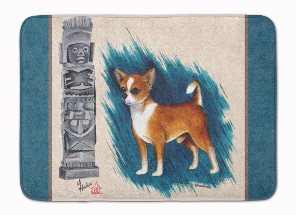 MH1011RUG Chihuahua Totem Machine Washable Memory Foam Mat
