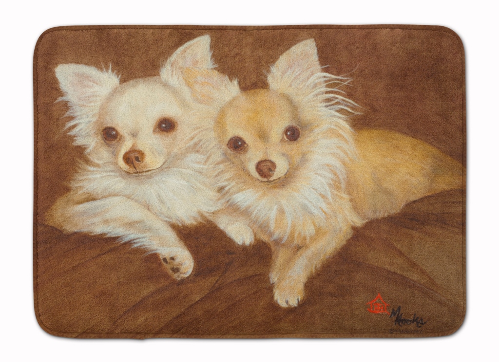 MH1042RUG Chihuahua For the Pair Machine Washable Memory Foam Mat