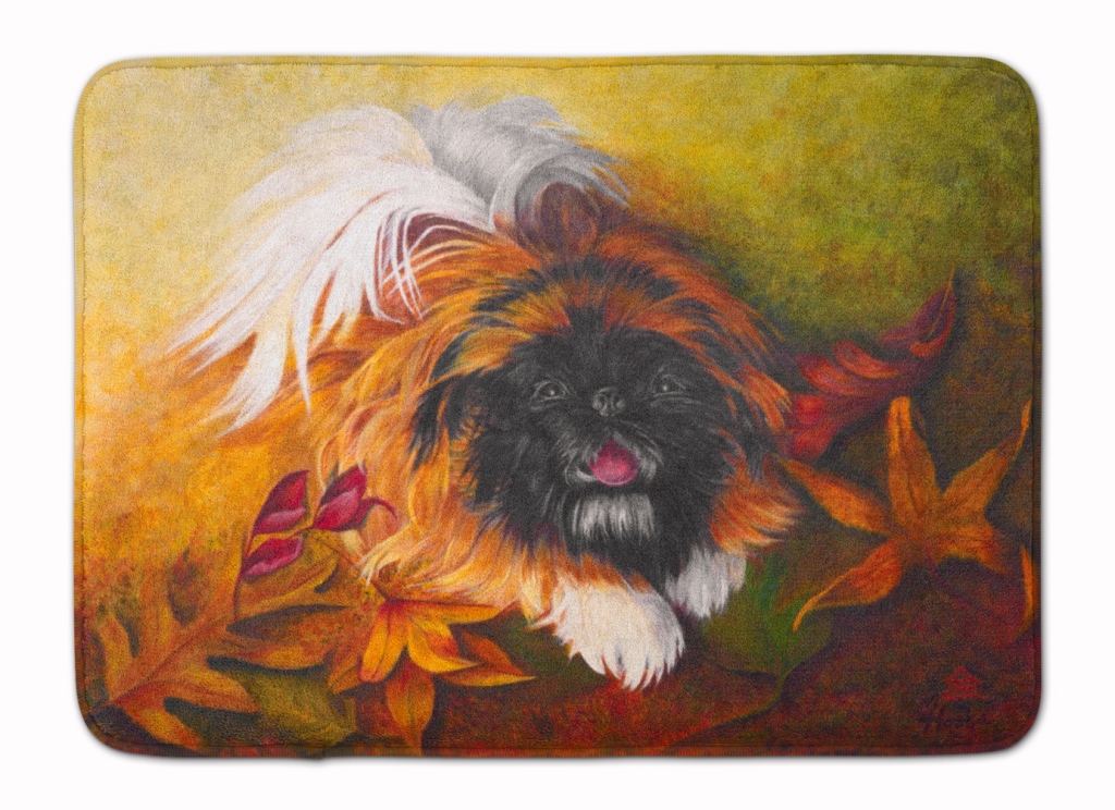 MH1046RUG Pekingese Boogie Machine Washable Memory Foam Mat
