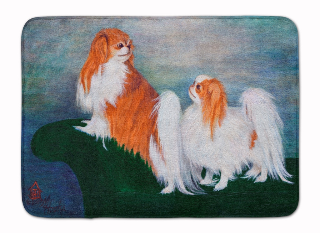 Japanese Chin Standing on my tail Machine Washable Memory Foam Mat