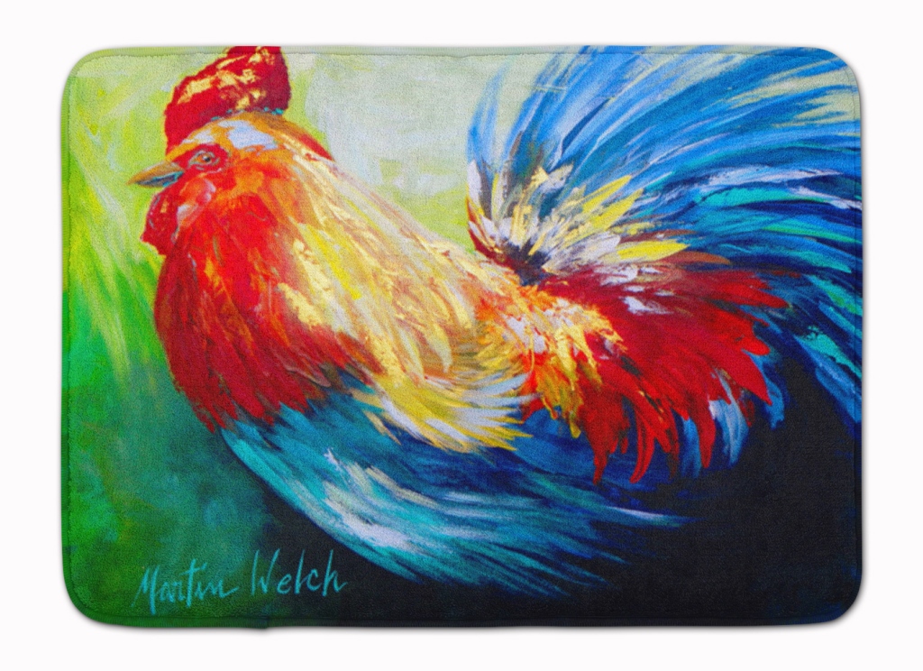 Bird - Rooster Chief Big Feathers Machine Washable Memory Foam Mat