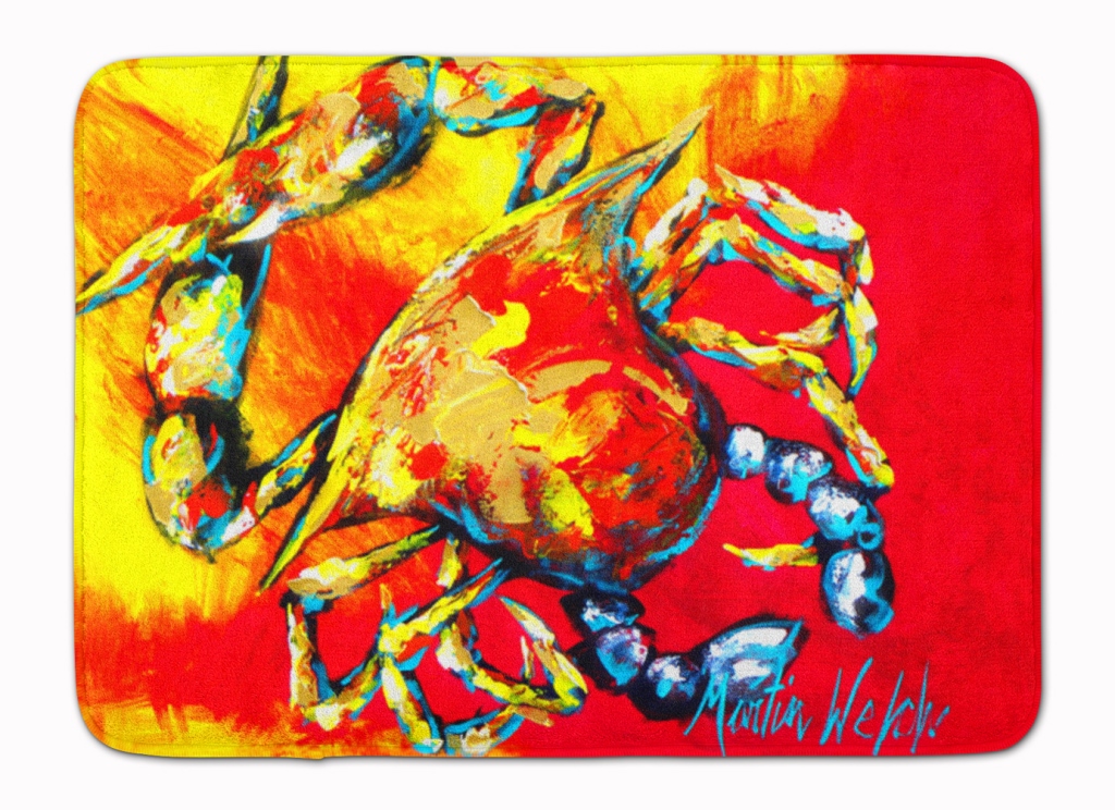 MW1086RUG Crab Hot Dang Machine Washable Memory Foam Mat