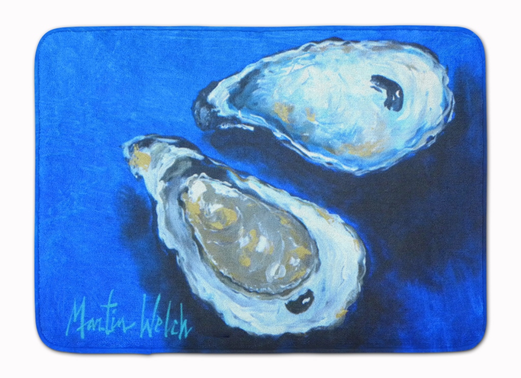 MW1095RUG Oysters Seafood Four Machine Washable Memory Foam Mat