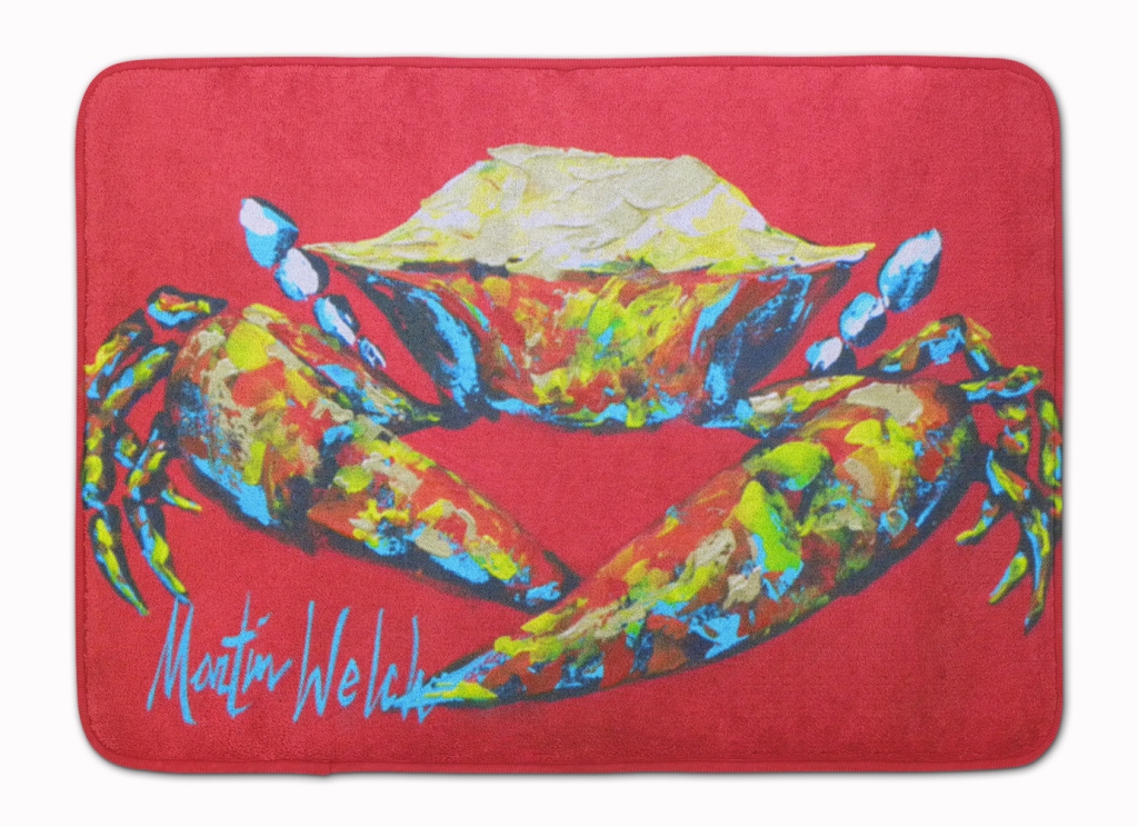 MW1096RUG Crab Seafood One Machine Washable Memory Foam Mat
