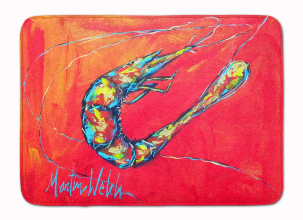 MW1097RUG Shrimp Seafood Three Machine Washable Memory Foam Mat