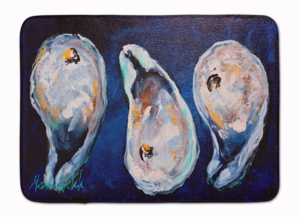 MW1112RUG Oysters Give Me More Machine Washable Memory Foam Mat