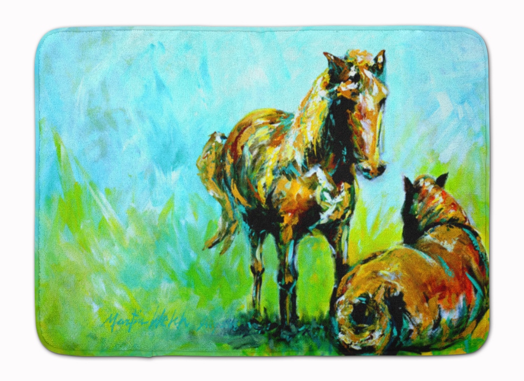 MW1126RUG Horse Grazin Machine Washable Memory Foam Mat