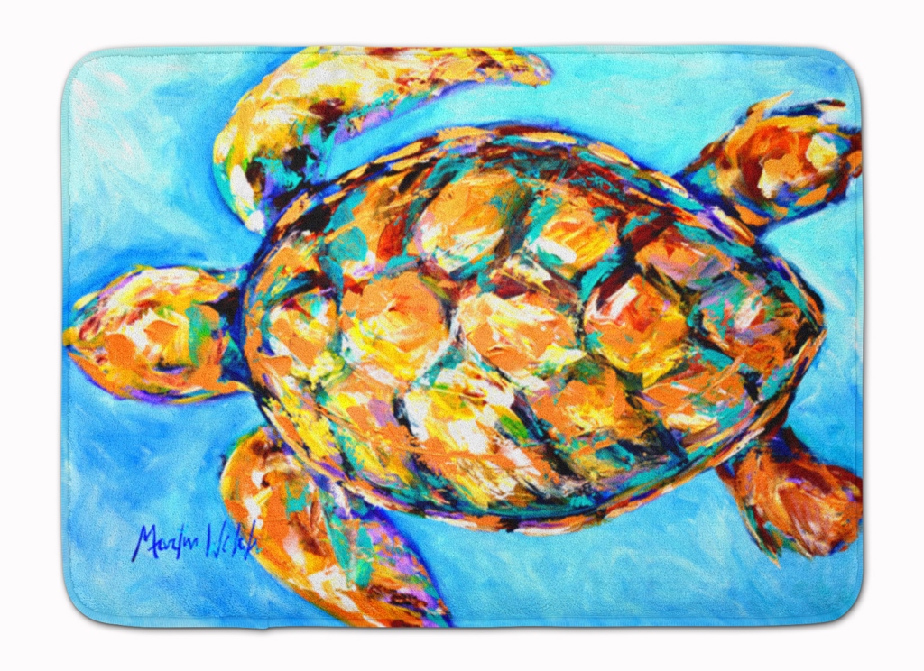 MW1150RUG Sand Dance Turtle Machine Washable Memory Foam Mat