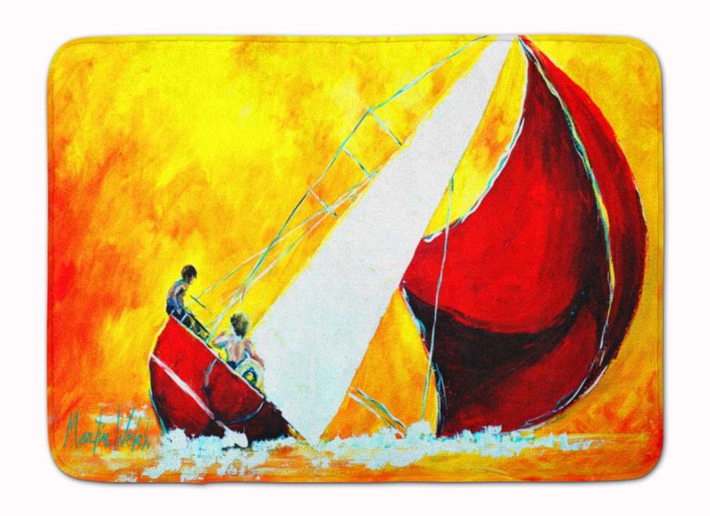 MW1211RUG Sailboat Break Away Machine Washable Memory Foam Mat