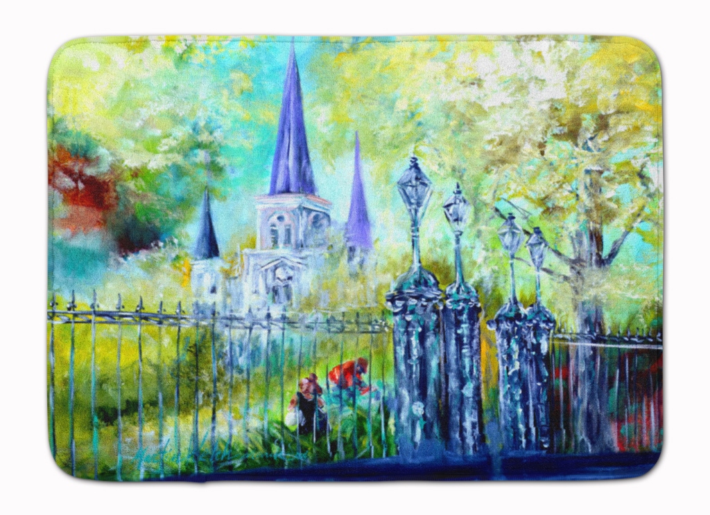 St Louis Cathedrial Across the Square Machine Washable Memory Foam Mat