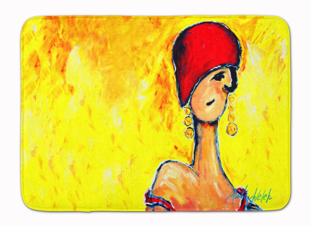 Azalines Earrings Lady Machine Washable Memory Foam Mat