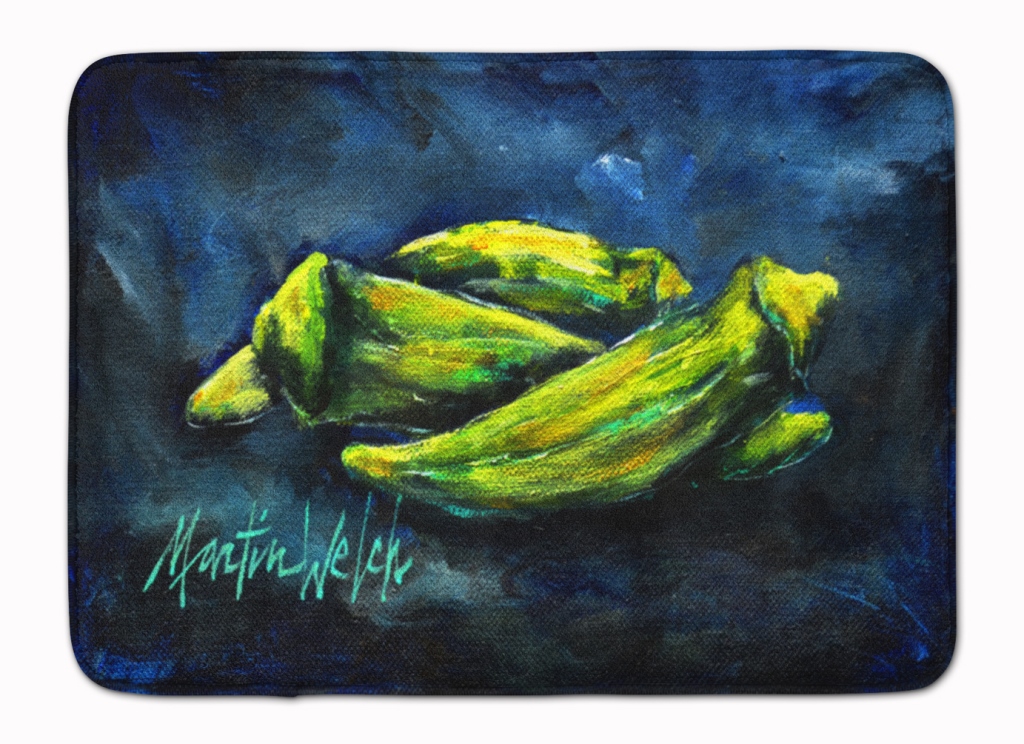 Okra Bleu Machine Washable Memory Foam Mat