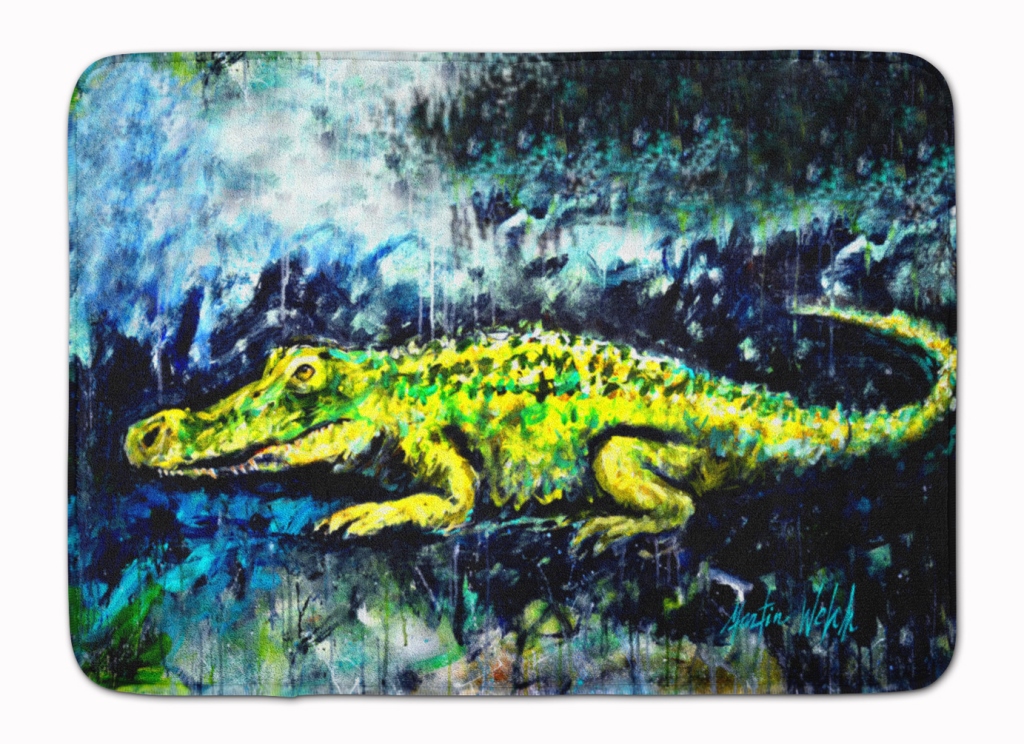 MW1233RUG Sneaky Alligator Machine Washable Memory Foam Mat