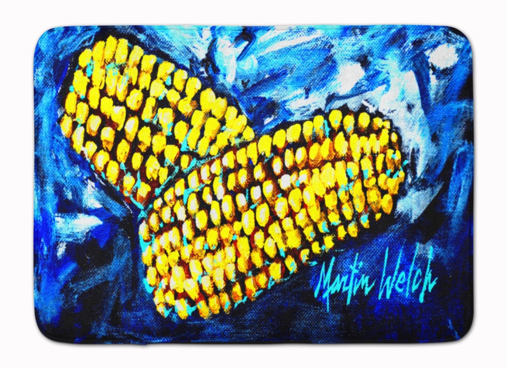 MW1235RUG Two Corn Please Machine Washable Memory Foam Mat