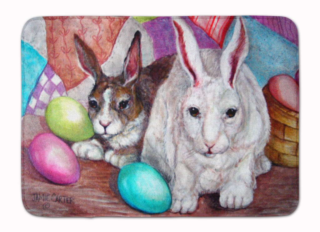 PJC1064RUG Buddy Buddies Easter Rabbit Machine Washable Memory Foam Mat