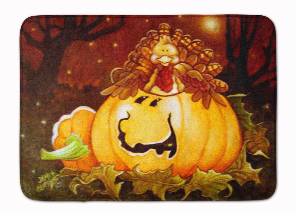 Somebody to Love Pumpkin Halloween Machine Washable Memory Foam Mat