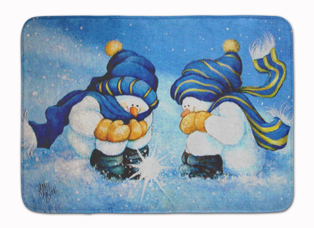 PJC1089RUG We Believe in Magic Snowman Machine Washable Memory Foam Mat