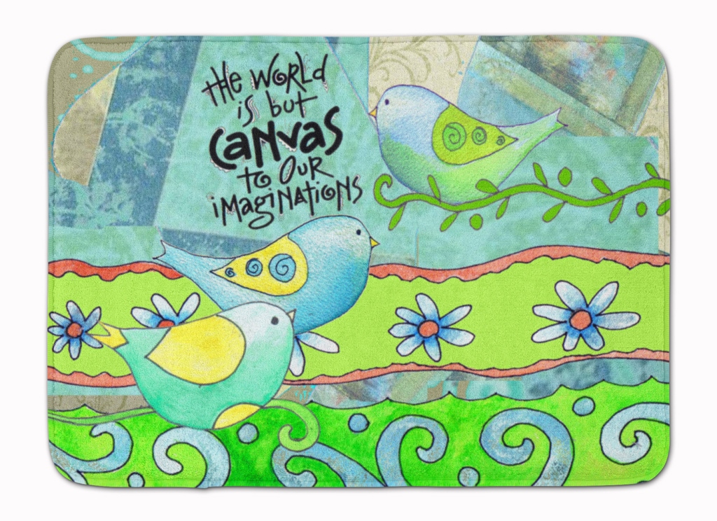 The World is Canvas to Our Imagination Machine Washable Memory Foam Mat