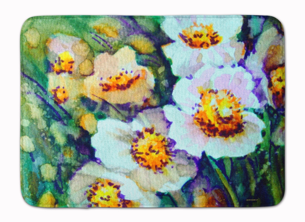 PJC1108RUG Raindrops on Poppies Machine Washable Memory Foam Mat