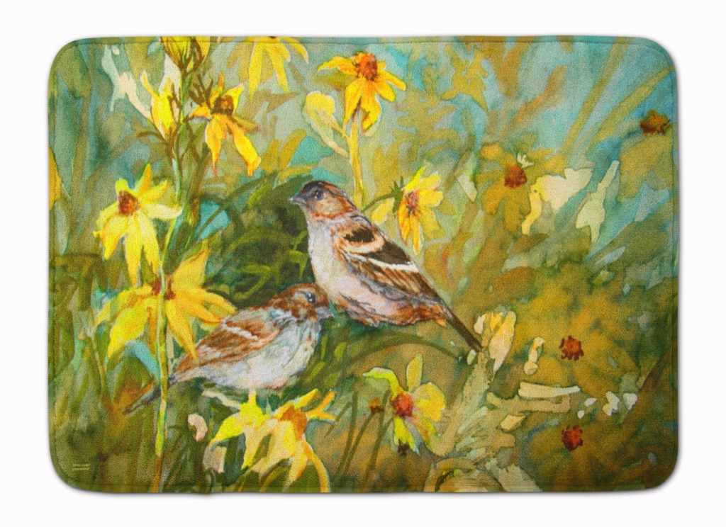 PJC1111RUG Sparrows in the Field Machine Washable Memory Foam Mat