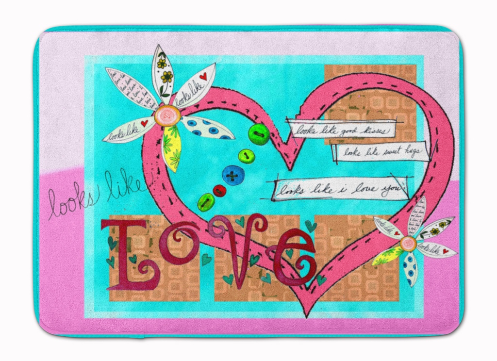 PJC1114RUG Looks Like I Love You Valentines Day Machine Washable Memory Foam Mat