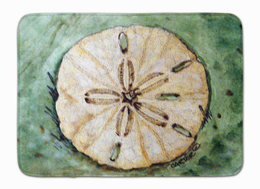 Sending Sand Dollars Back to Sea Machine Washable Memory Foam Mat