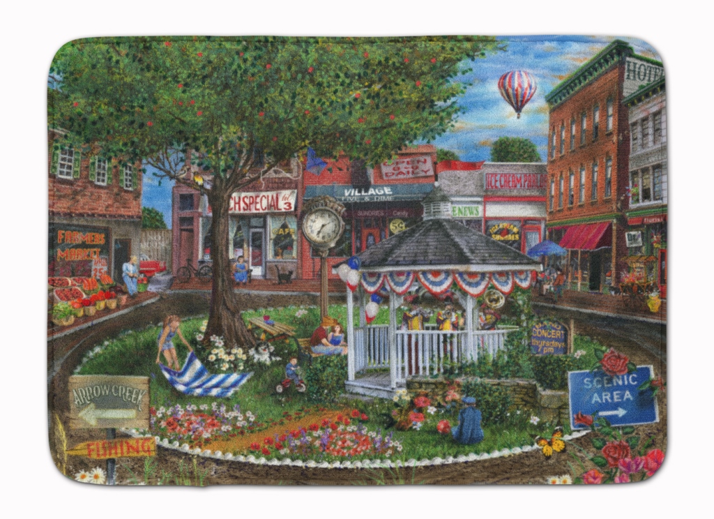 PTW2013RUG Summer Concert Series 4th of July Machine Washable Memory Foam Mat