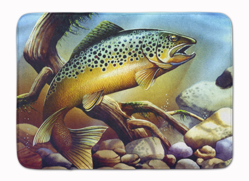 Brook Trout Machine Washable Memory Foam Mat