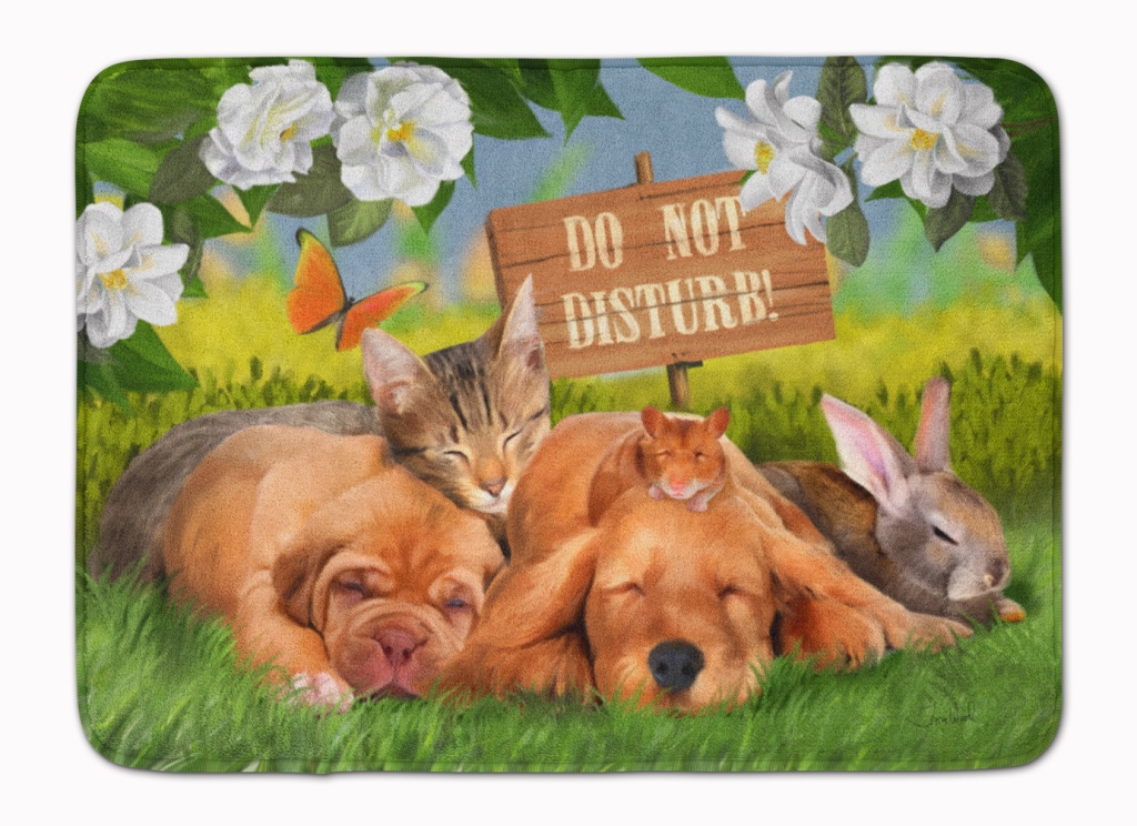 PTW2048RUG Golden Retriever & Sharpei Machine Washable Memory Foam Mat
