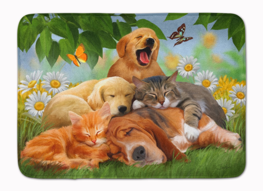Golden Retriever - Labrador Sleepy Heads Machine Washable Memory Foam Mat