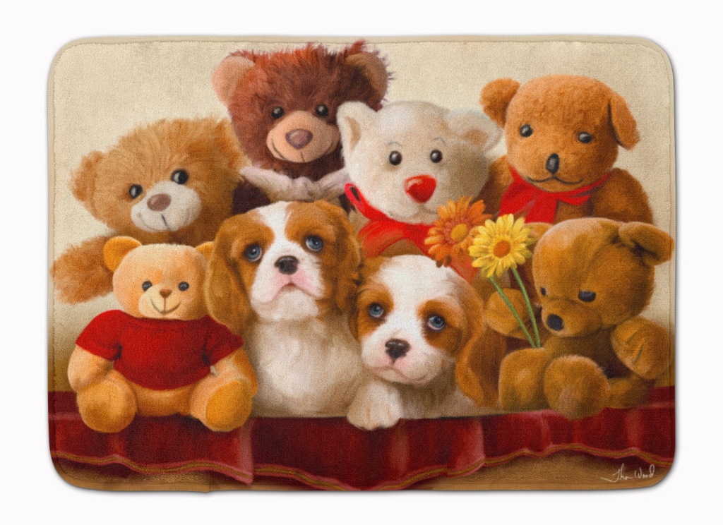 Cavalier Spaniel Friends Forever Machine Washable Memory Foam Mat