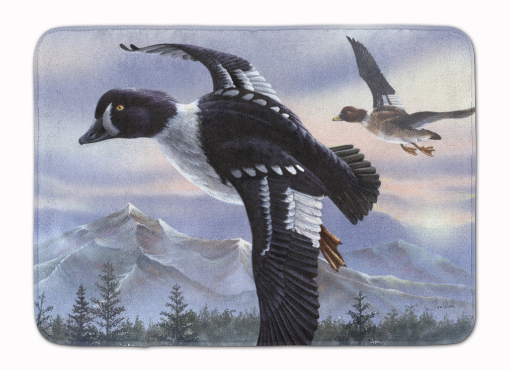 PTW2055RUG Goldeneye Ducks Flying Machine Washable Memory Foam Mat