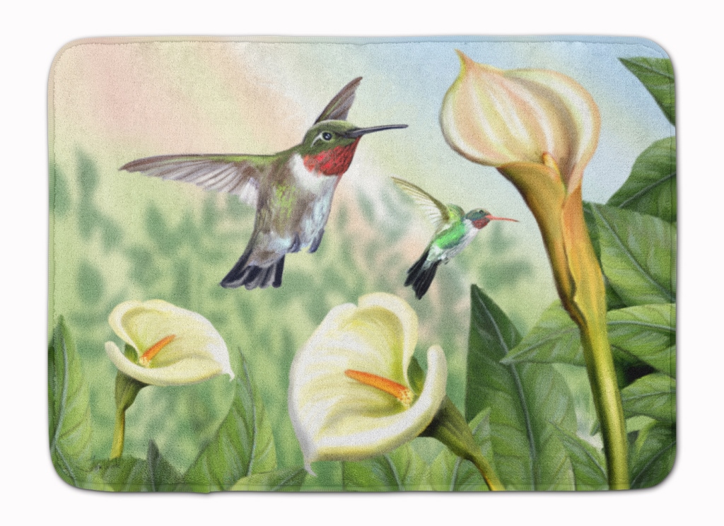PTW2058RUG Lily & the Hummingbirds Machine Washable Memory Foam Mat