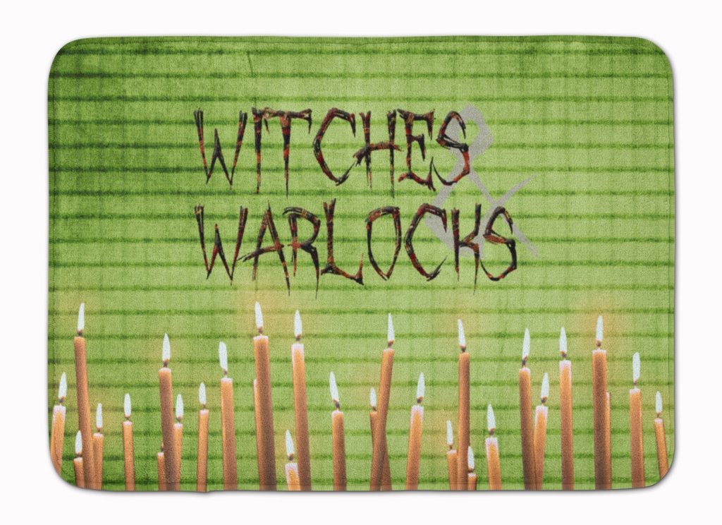 SB3011RUG Witches & Warlocks Halloween Machine Washable Memory Foam Mat