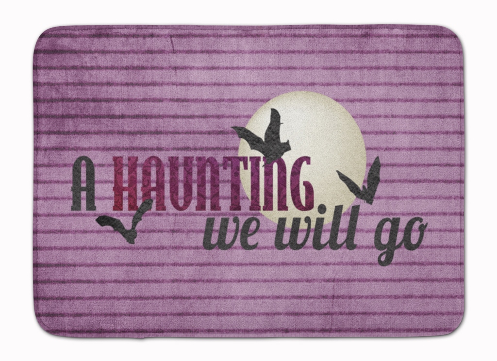 SB3015RUG A Haunting we will go Halloween Machine Washable Memory Foam Mat