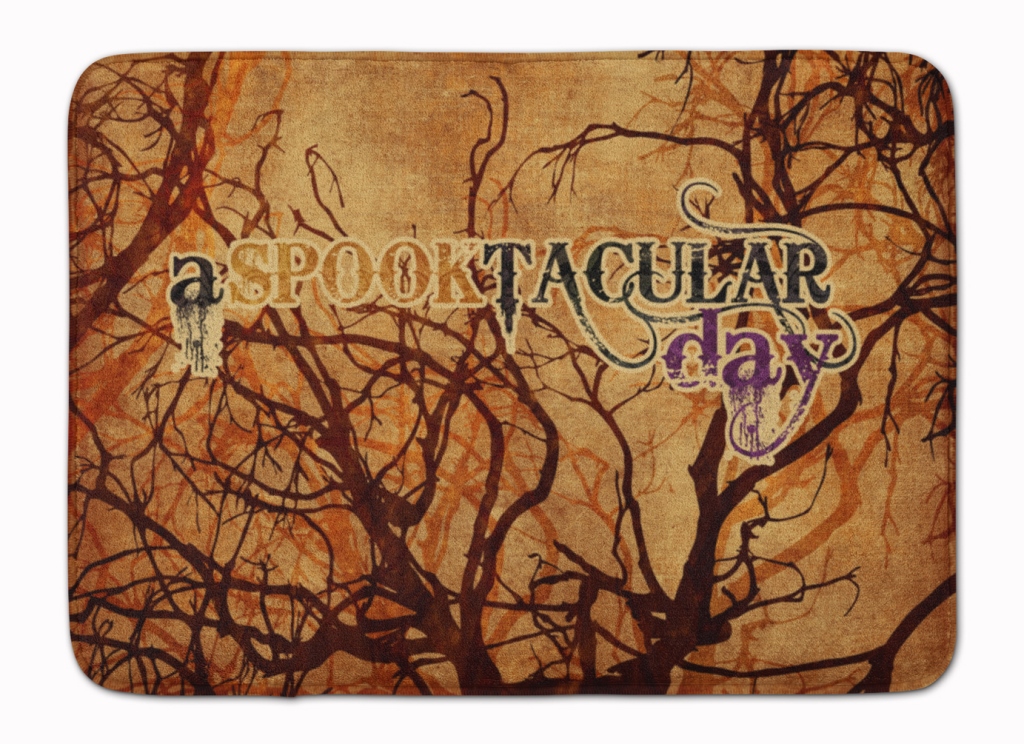 SB3016RUG A Spook Tacular Day Halloween Machine Washable Memory Foam Mat