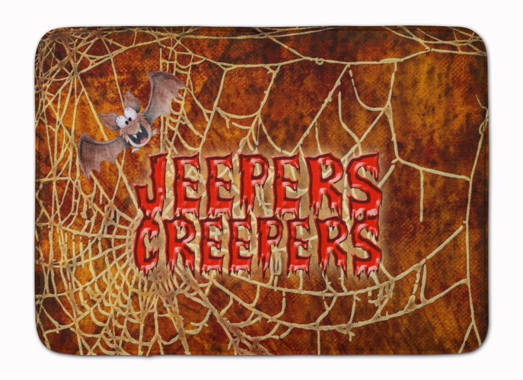 Jeepers Creepers with Bat Halloween Machine Washable Memory Foam Mat