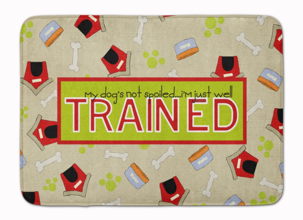 SB3051RUG My Dogs not spoiled Machine Washable Memory Foam Mat