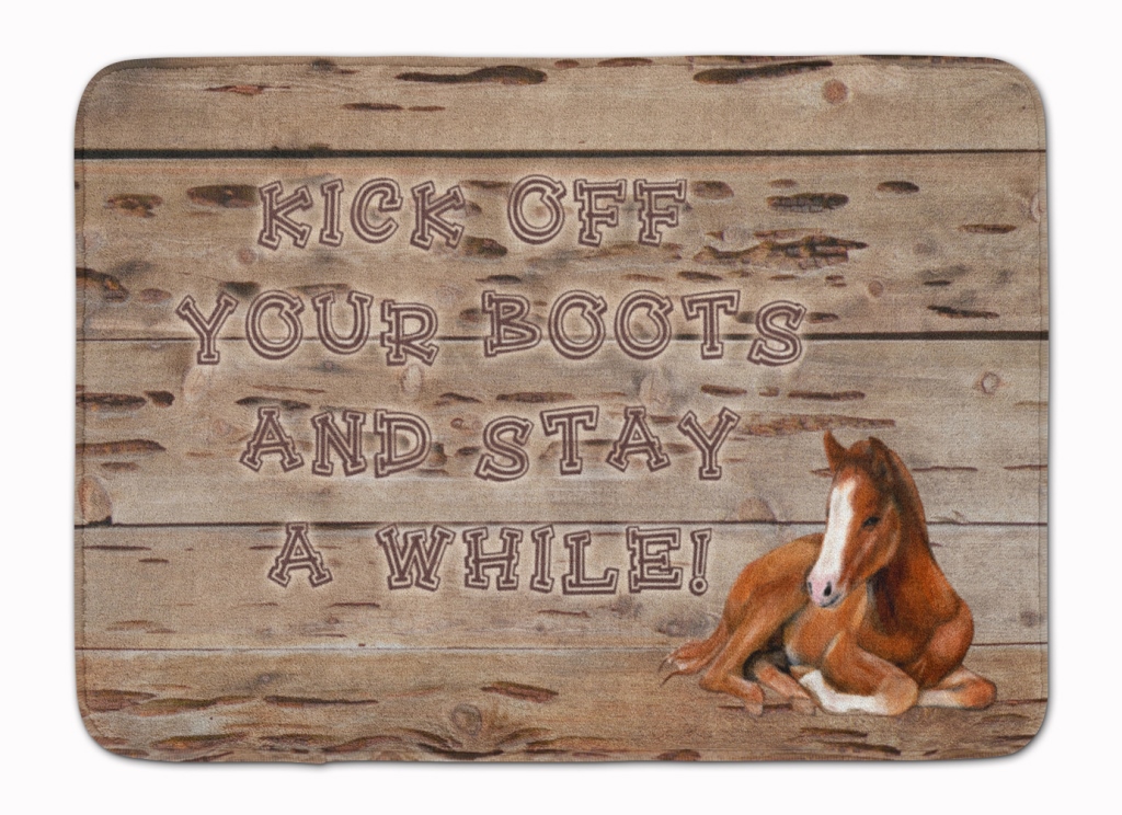SB3064RUG Kick off Your Boots & Stay a While Machine Washable Memory Foam Mat