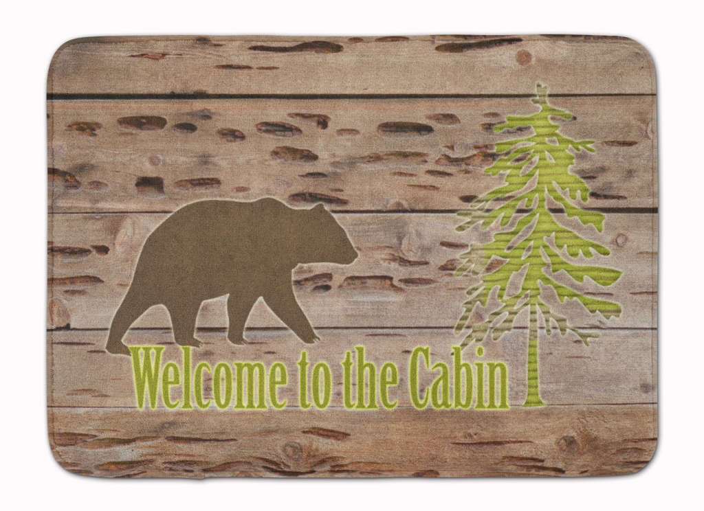 SB3081RUG Welcome to the Cabin Machine Washable Memory Foam Mat