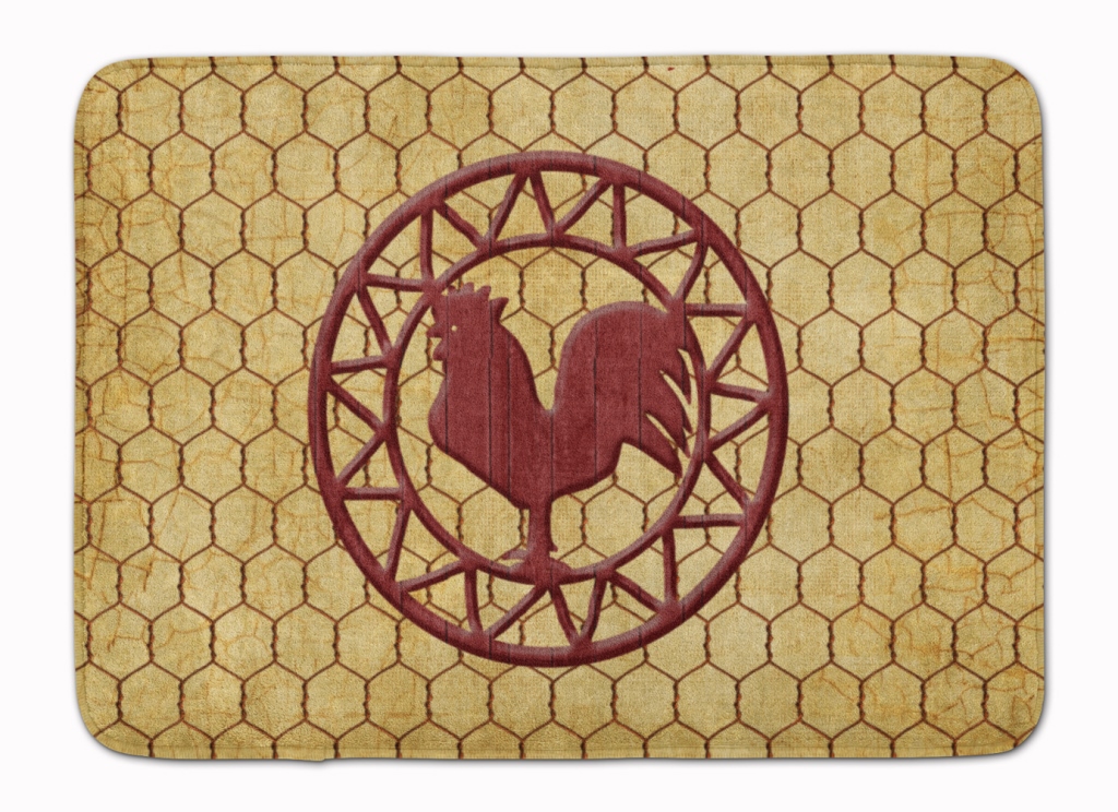 Rooster Chicken Coop Machine Washable Memory Foam Mat