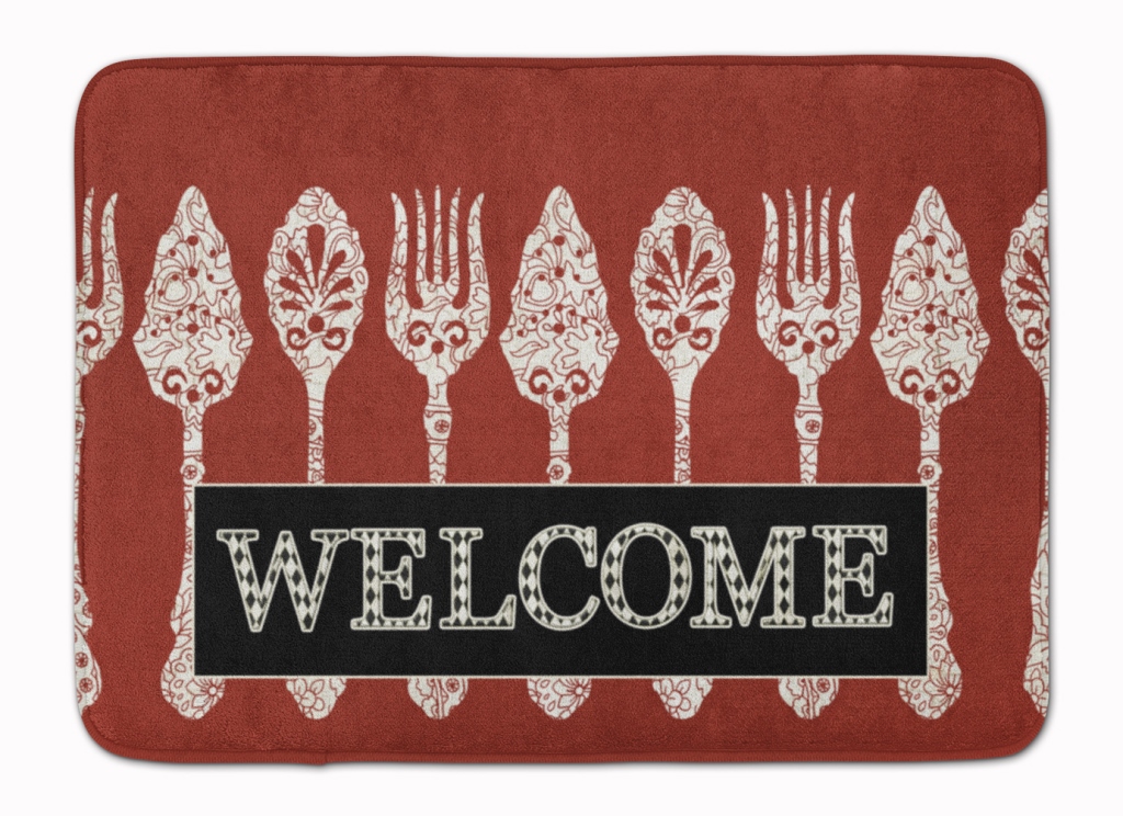 SB3090RUG Serving Spoons Welcome Machine Washable Memory Foam Mat