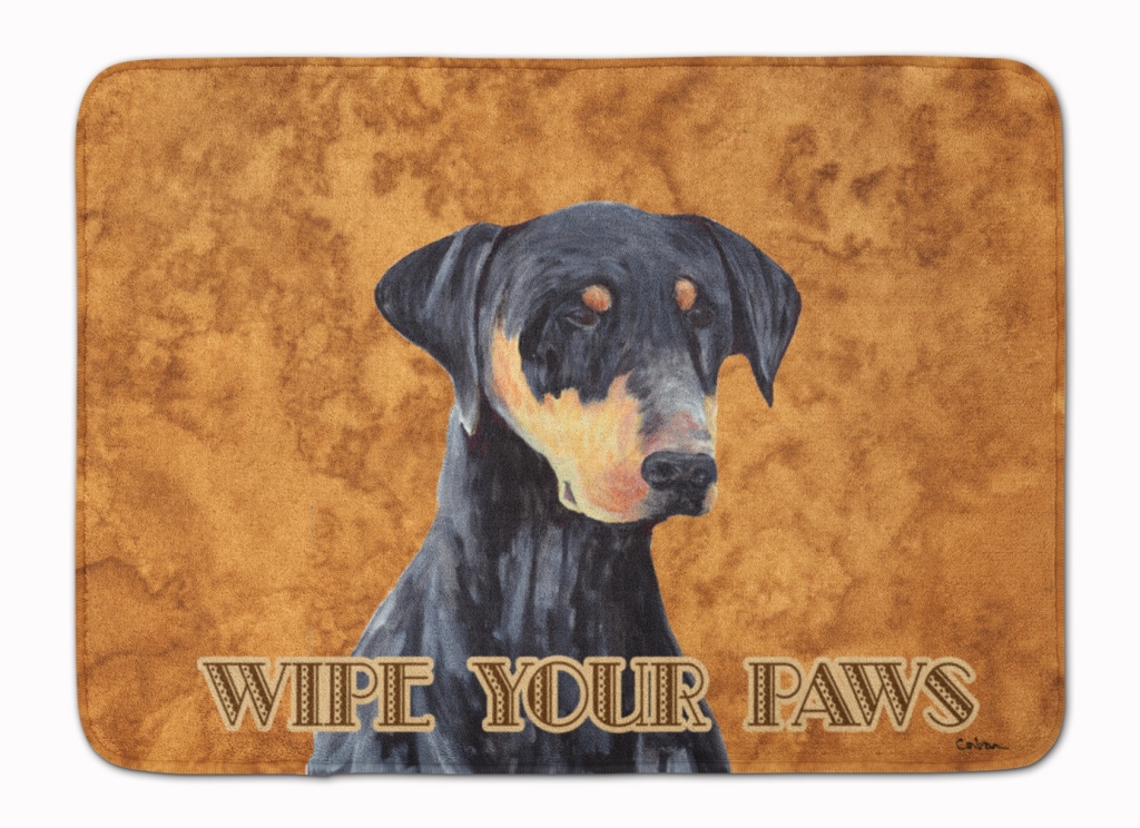 Doberman Wipe Your Paws Machine Washable Memory Foam Mat