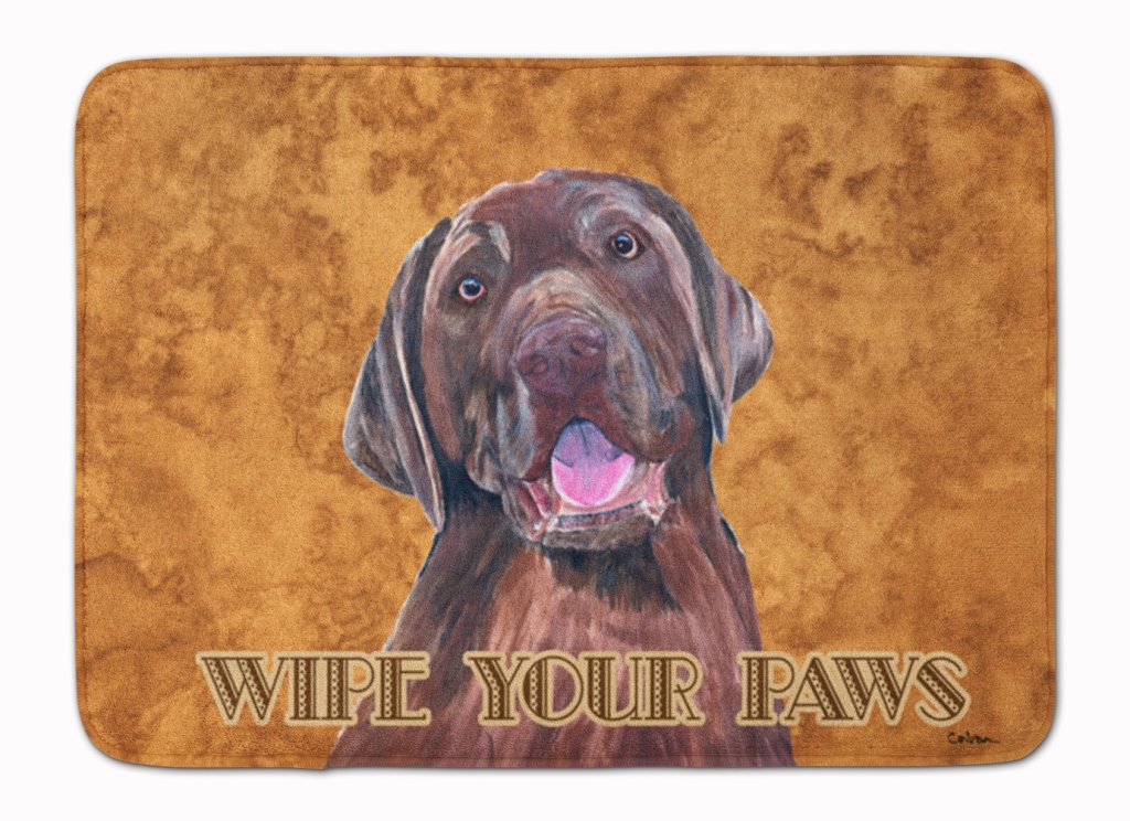 SC9127RUG Labrador Wipe Your Paws Machine Washable Memory Foam Mat