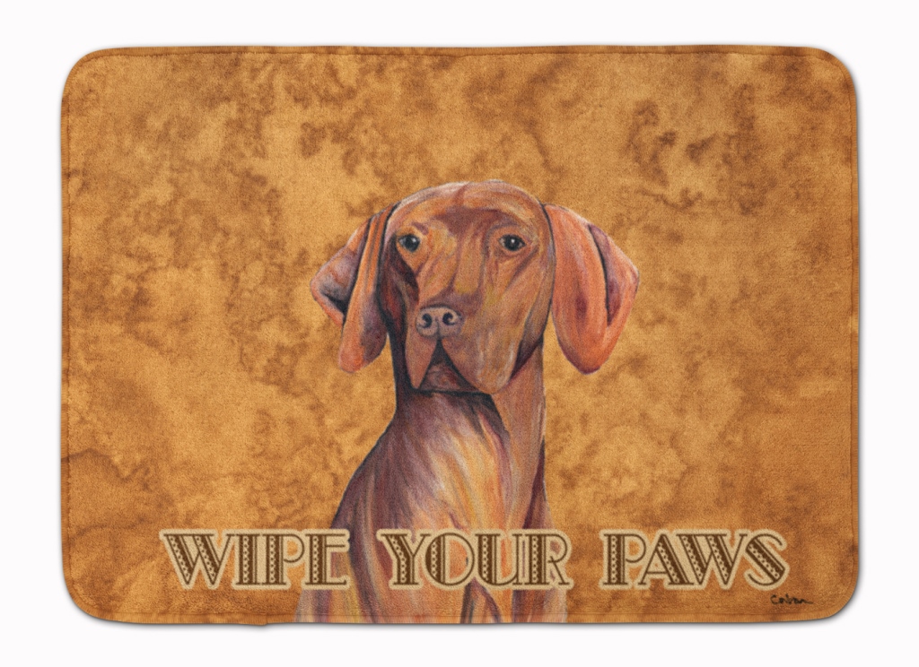 SC9132RUG Vizsla Wipe Your Paws Machine Washable Memory Foam Mat