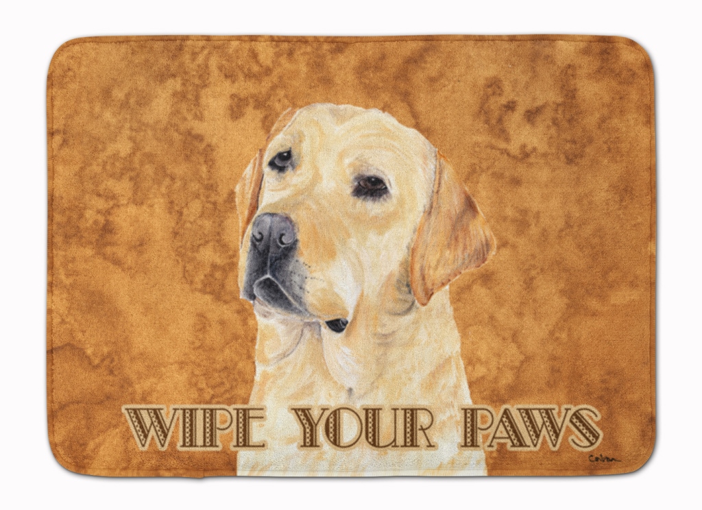 SC9133RUG Labrador Wipe Your Paws Machine Washable Memory Foam Mat