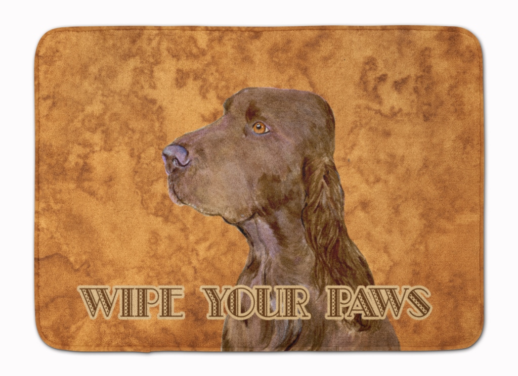 SS4879RUG Field Spaniel Wipe Your Paws Machine Washable Memory Foam Mat